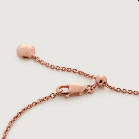 Monica Vinader Skinny Short Bar Bracelet | gold + diamonds - Picture 6 of 6